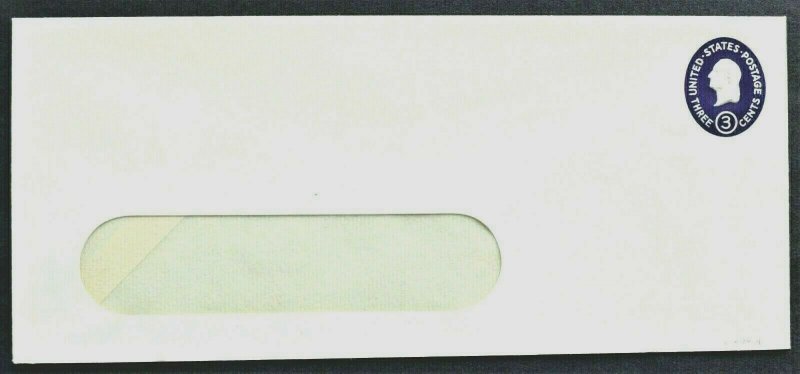 1950 US SC. #U534 die 5 stamped window envelope, 3 cent, mint, very nice