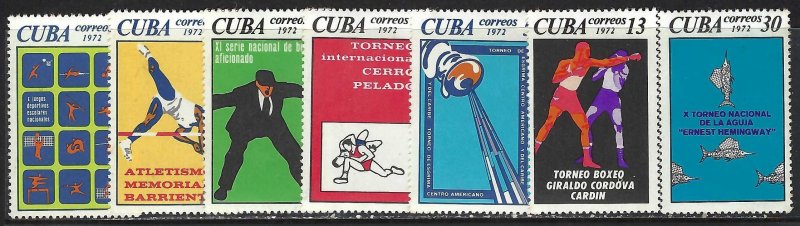 Cuba 1757-63 MNH SPORTS Z8626-3