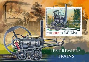 Togo 2019 MNH Rail Stamps First Trains Richard Trevithick Locomotives 1v S/S