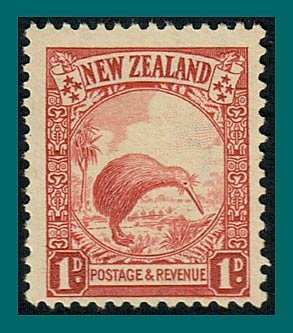 New Zealand 1936 Pictorials, 1d Kiwi Bird, MNH  #204,SG578