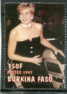 Burkina-Faso 1997 PRINCESS DIANA 1 value Perforated Mint (NH)