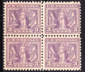 MOstamps - US #537 Mint OG NH Block of 4 - Lot # HS-R94