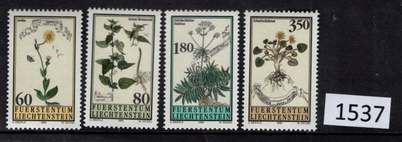 $1 World MNH Stamps (1537), Liechtenstein Scott 1056-1059, plants set of 4