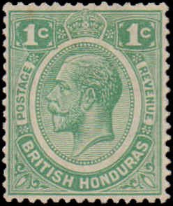 British Honduras #92, Incomplete Set, 1929, Hinged