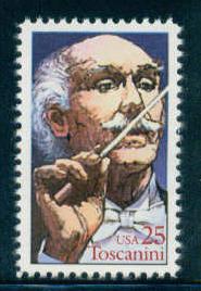 2411 25c Toscanini Fine MNH