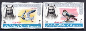 Ajman C8-C9 Birds MNH VF