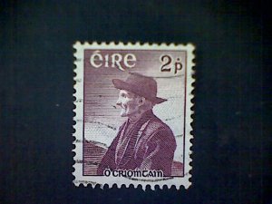 Ireland (Éire), Scott #157, used(o), 1957, Thomas O'Crohan, 2p, dull purple