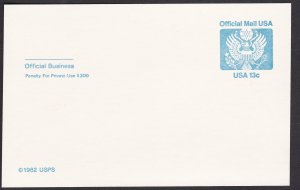 UZ2 Official Mail Post Card MNH