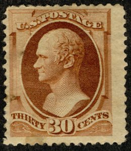 USA #217 F/VF JUMBO OG Hr, large stamp, nice color, great shade! Retail $300