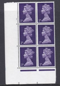 Pre-decimal Machin 3d GA CB Head A Perf A Cylinder 1 No Dot  - MNH