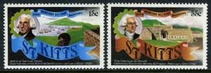 St Kitts 90-91,MNH.Brimstone Hill Siege,bicent.Adm.Hood,Marquis de Bouille,1982