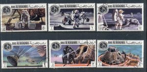 Ras Al Khaima 1972 Mi#708-713 Safe return of Apollo 14 CTO