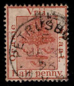 Orange River Colony VRI Scott 1 Used red brown color