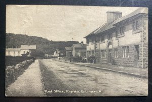 1918 Limerick Ireland Real Picture Postcard Cover To Dublin Foynes Port Office