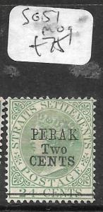 MALAYA PERAK (P1412B) QV 2C24C SG 51  MOG