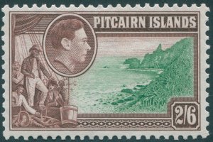 Pitcairn Islands 1940 2s 6d green & brown SG8 unused