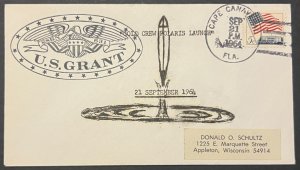 US GRANT SSBN-631 GOLD CREW POLARIS LAUNCH SEP 1964 NAVY CACHET