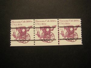 Scott 1904a, 10.9c Hansom Cab, PNC3 #1, Line Gap, nicely centered, MNH Coil