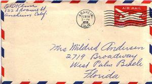 United States, California, Airmail, Postal Stationery