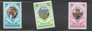 GREN. GRENADINES - 1981 - Royal Wedding - Perf 3v Set - Mint Never Hinged