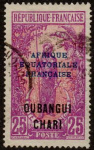 Ubangi Chari  #50  Used   CV $0.70