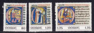 Norway # 706-708, Complete Set, Mint LH, 1/2 Cat.
