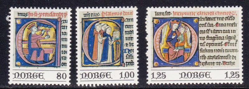 Norway # 706-708, Complete Set, Mint LH, 1/2 Cat.