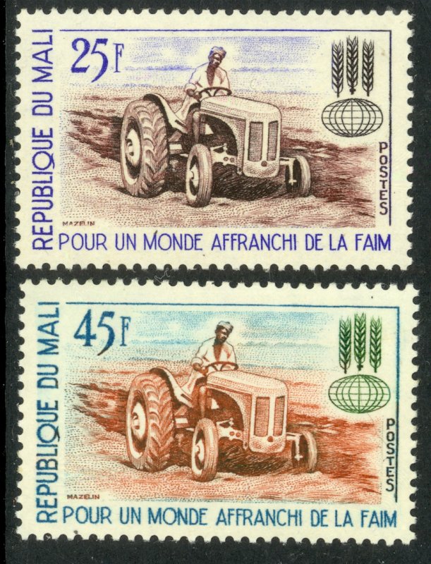 MALI 1963 FAO Freedom From Hunger Set Tractor Sc 43-44 MNH