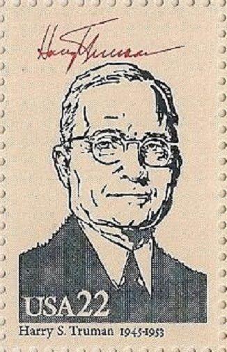 US 2219f Ameripex'86 President Harry S Truman 22c single MNH 1986
