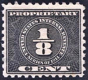 RB32 1/8¢ Proprietary Stamp (1914) MHR