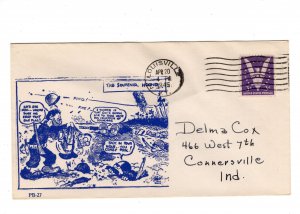 Patriotic WWII Japan Soldier GI Souvenir Hound 4.20.45 Louisville KY Cover H11