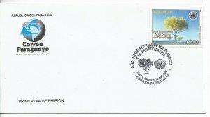 PARAGUAY 2007 INT. YEAR OF DESERTS TREES FLORA NATURE FDC FIRST DAY COVER