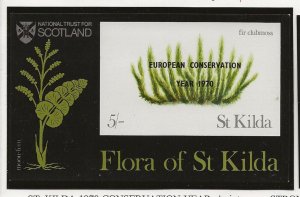 GB local issue St Kilda  1970 Conservation opt on  Botanical min sht   MNH