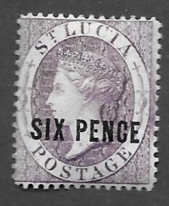 St. Lucia Scott #22 Mint H Scott CV $50.00