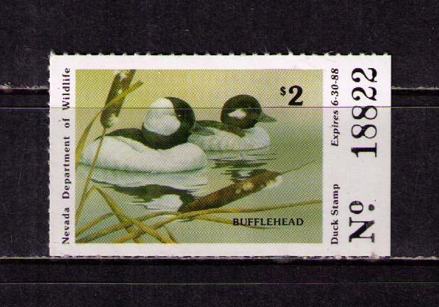 US NEVADA Sc# 9 var MNH FVF w/ Tab Bufflehead Duck Stamp