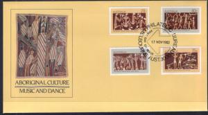 Australia 853-856 Aboriginal Art U/A FDC