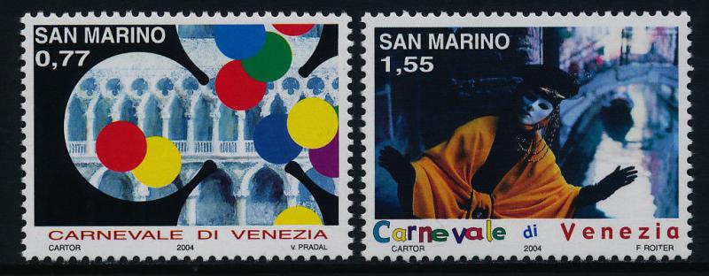 San Marino 1595-6 MNH Venice Carnival