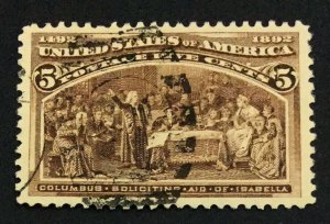 MOMEN: US STAMPS #234 USED LOT #44069