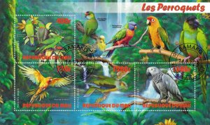 MALI 2023 - Parrots /complete set (sheets+block) - 4 scans