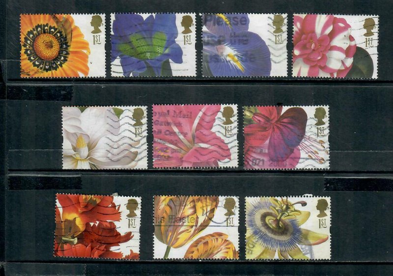 1997 COMMEMORATIVES SET GREETINGS FLOWERS USED 031021 