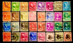 US #803-834 USED Presidential Issue complete set