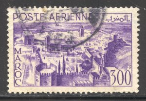 French Morocco Scott C40 Used H - 1951 Kasbah of the Oudayas - SCV $12.00