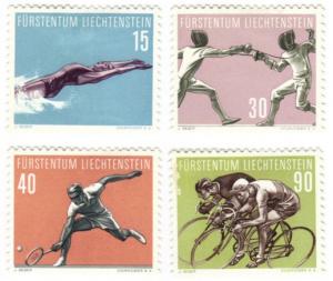 Liechtenstein #320-23 mint H set - sports