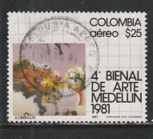 1981 Columbia - Sc C703 - used VF - 1 single - Flowers by Obregon