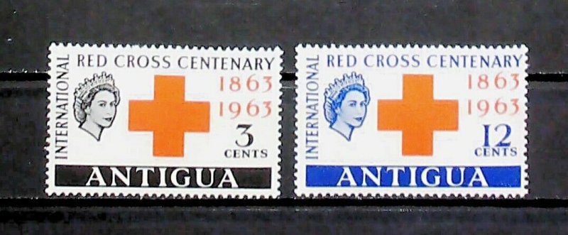 British Colony Antigua 1963 Red Cross MH* Full Set A22P16F8711