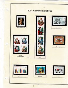 2001 Mint Commemoratives US 34c/57c Postage #3536-48 & 3551 VF MNH