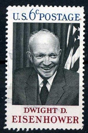 USA 1969 - Scott 1383 used - 6c, Dwight D Eisenhower