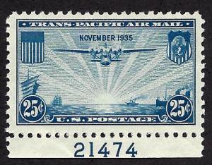 C20 Mint,OG,NH... Plate# Single