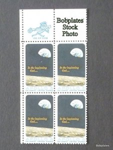 BOBPLATES #1371 Apollo 8 Zip Block F-VF MintNH   ~ See Details for Positions