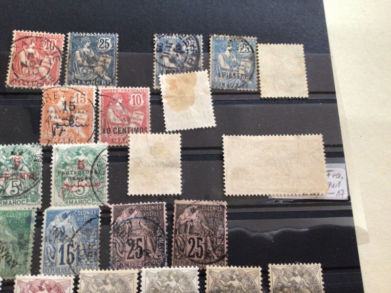 French Colonies mixed early stamps A12892